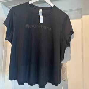 lululemon athletica Black Pure Barre Short Sleeve Tee